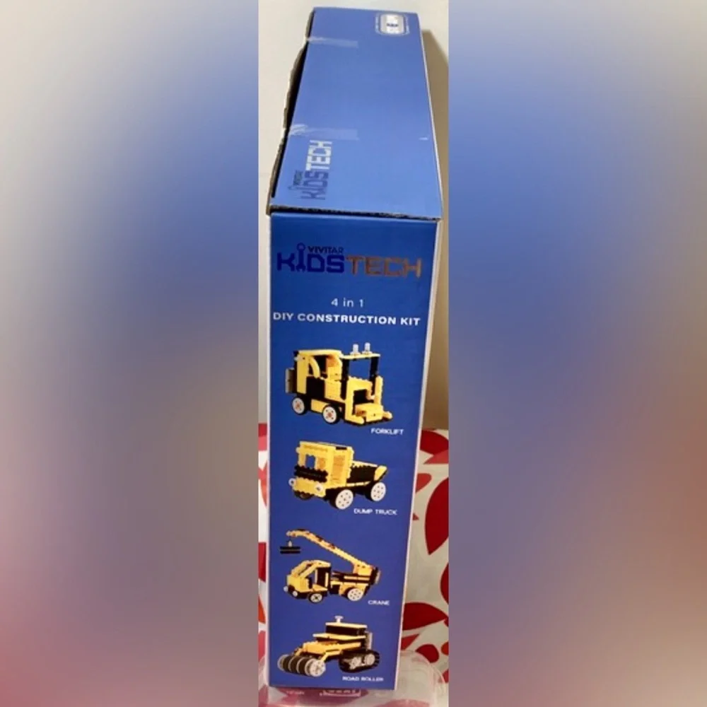 Vivitar KidsTech DIY 4-in-1 Construction Vehicle Kit   Sealed Packaging NIB